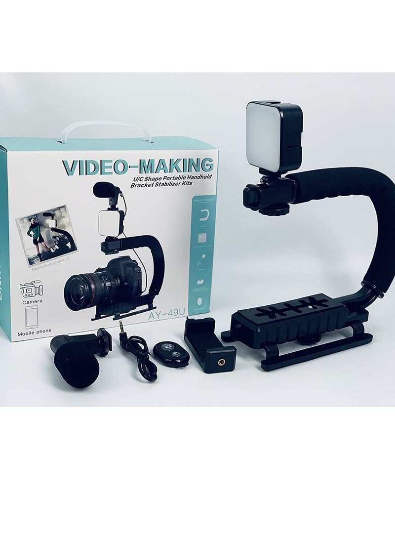 Vlogging Kit for Starter Photography Video  Recording Smartphone Live Black - Image 4