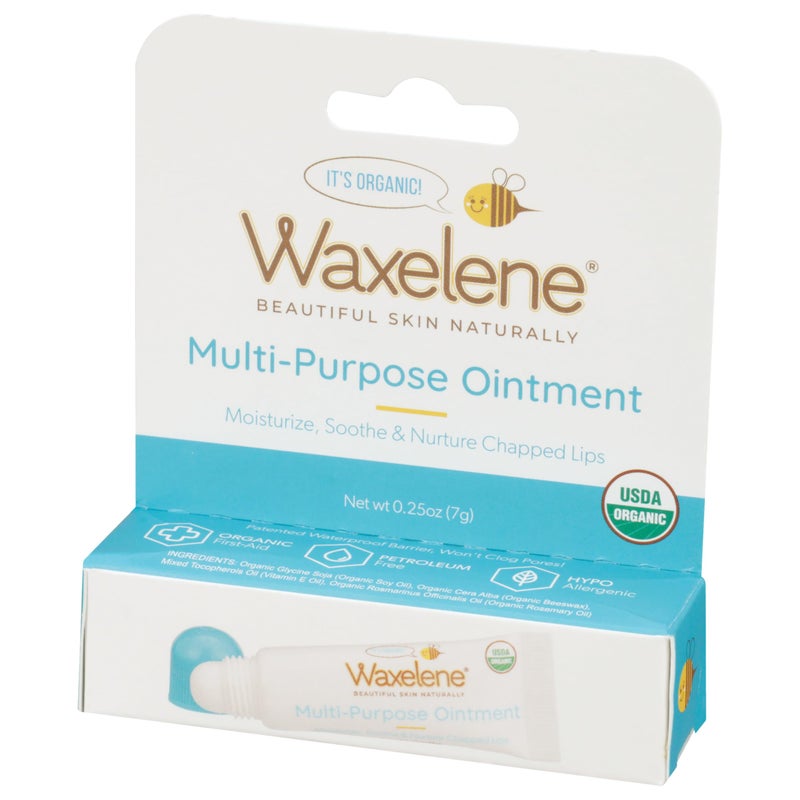 Waxelene Original Lip Tube, Single, Best Lip Balm Ever Organic Multipurpose Ointment Baby Eczema Chapped Dry Sensitive Skin Body Hand Face Moisturizer - Image 2