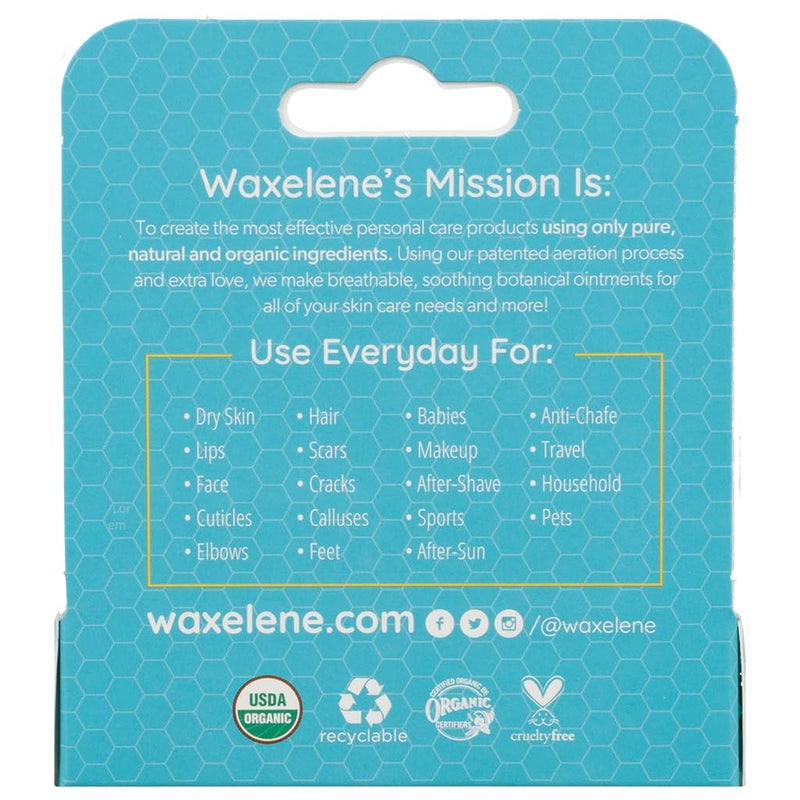 Waxelene Original Lip Tube, Single, Best Lip Balm Ever Organic Multipurpose Ointment Baby Eczema Chapped Dry Sensitive Skin Body Hand Face Moisturizer - Image 3