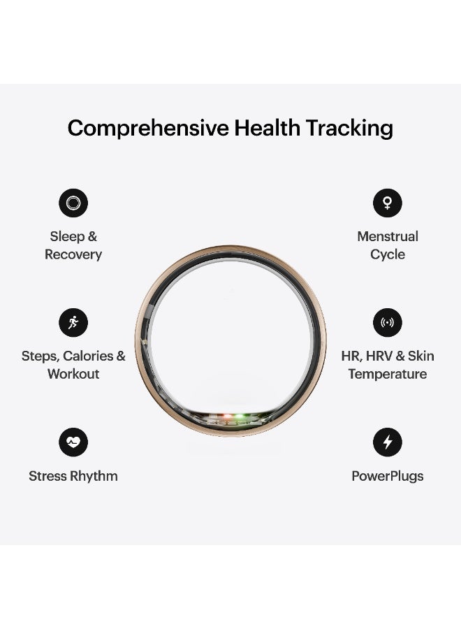 ULTRAHUMAN Ring AIR - Advanced sleep-tracking wearable, HRV & Temperature Monitoring,Track workout, movement & recovery, Water resistant, 6 Days Battery Life with Lifetime Free Subscription (Size 8)  - Image 4
