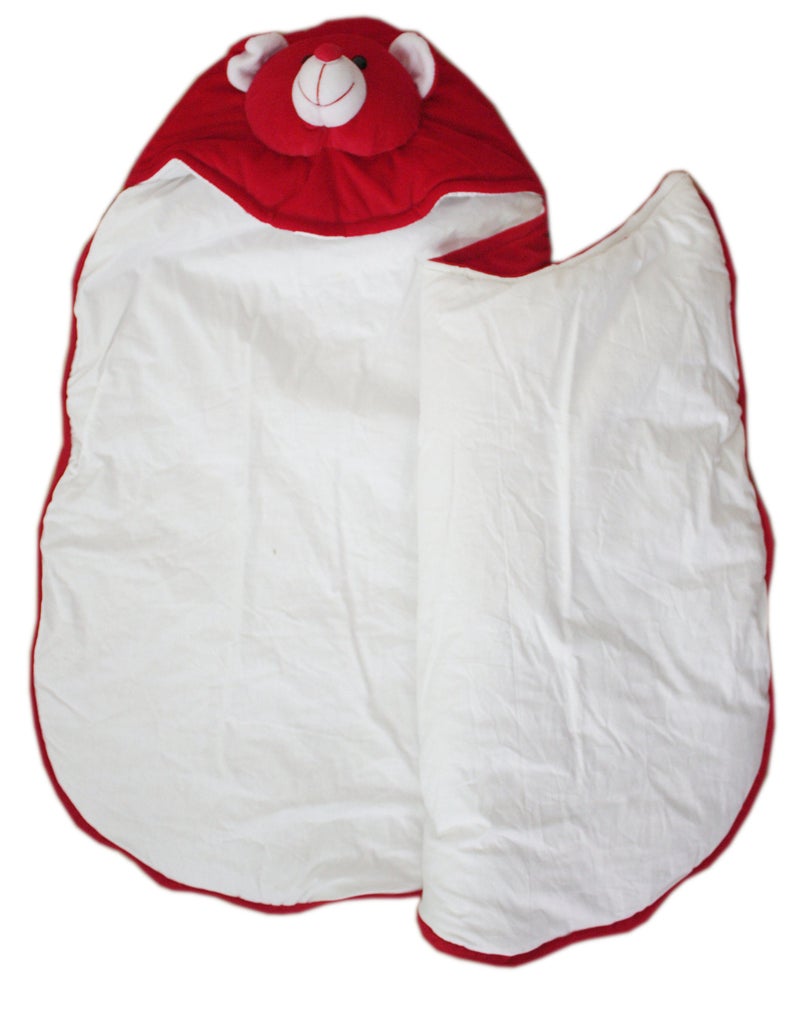 Amardeep Cute Cartoon Face Baby Sleeping Bag Cum Baby Carry Bag (Red) - Image 2