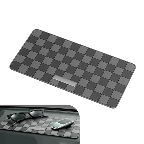 Zosgrew 1 PC Car Dashboard Nonslip Mat High Temperature Resistant Mesh Dash Mat Multifunctional Center Console Storage Mat Universal Dashboard Accessories for Most Cars Trucks SUVs Gray - Image 1