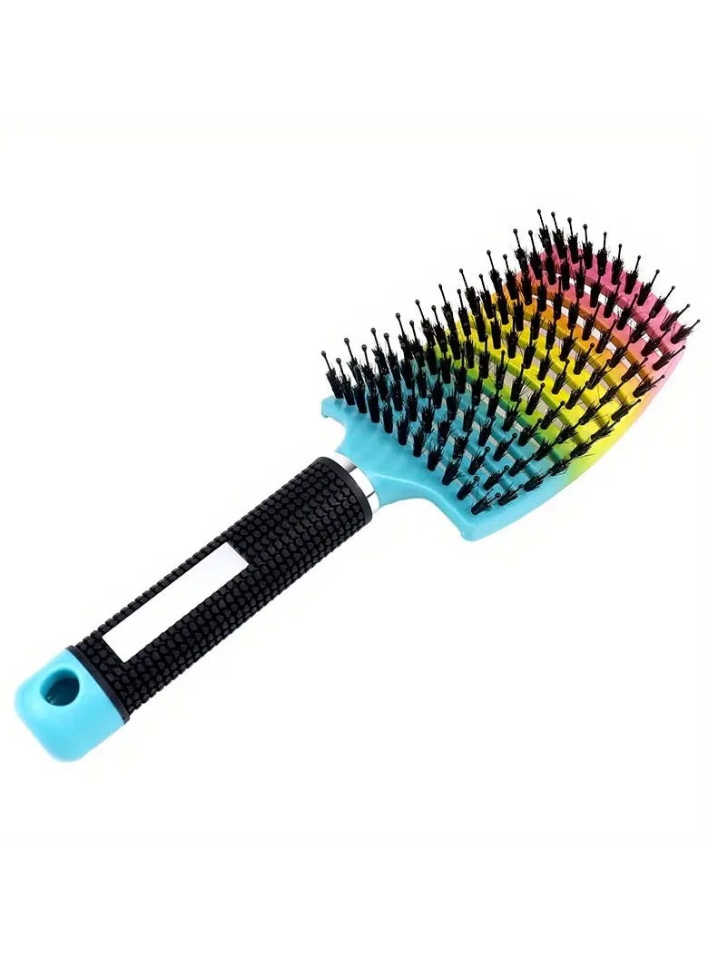 Goolsky 1pc of a Magical Scalp Massaging Hairbrush Designed for Women - a Professional Tool for Detangling Wet Curly Hair - a Hairdressing Accessory.  - Image 1