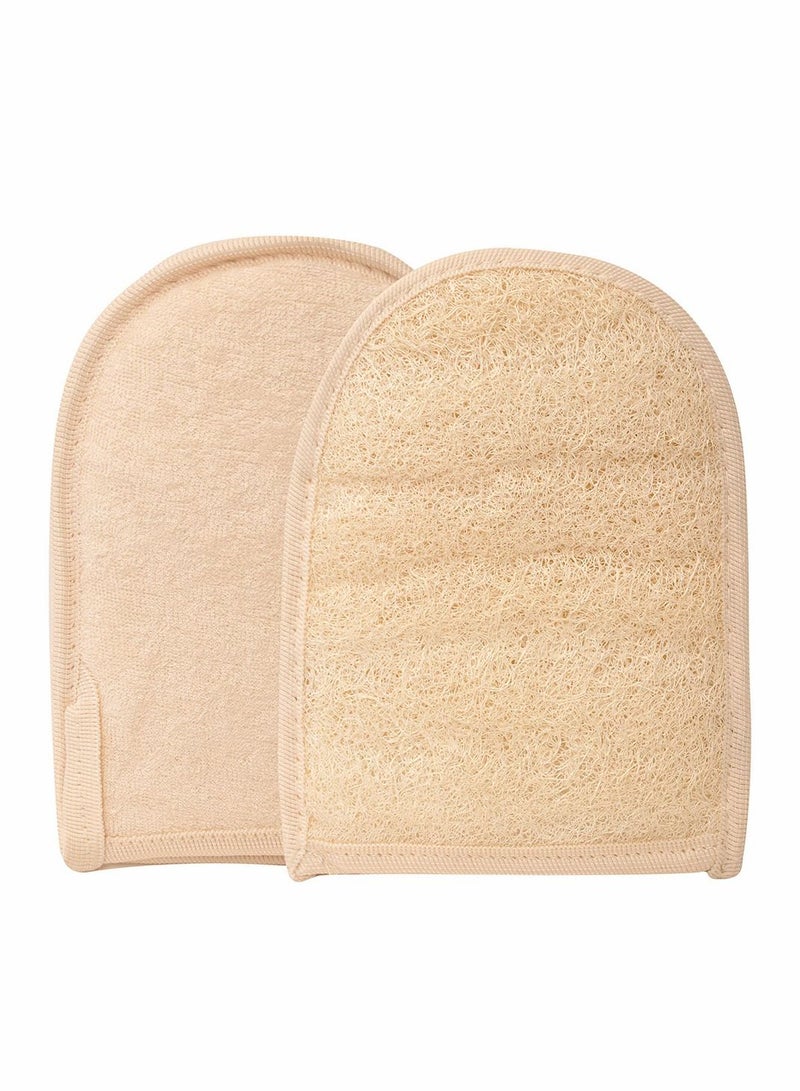 Excefore Bath Sponge, Exfoliating Loofah Pads body Scrubber, All Natural Bath and Shower Exfoliating Washcloth and Loofa Natural Sponge for Face, Back, Body, Eco Friendly, and Biodegradable - Image 1