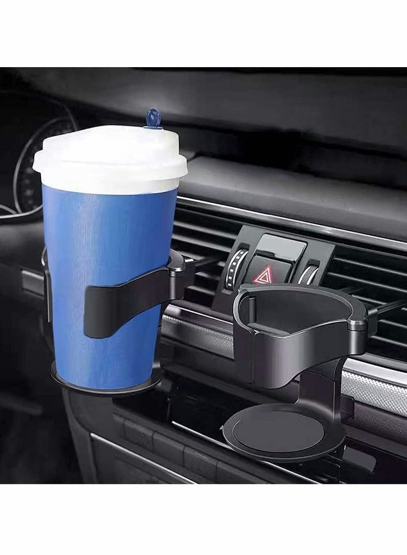 Y&D Car Cup Holder, Universal Vent Water Bottle Holder Bracket with Clip, Multifunctional Drink for Truck Van Coffee Juice Tea Cups 2pcs  - Image 5
