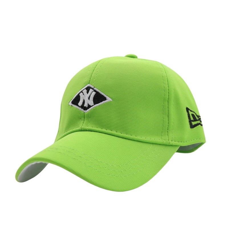 JAMONT Kids Baseball Cap, NY Design, Adjustable Black Cotton Cap, Unisex Summer Sports Hat - Image 1