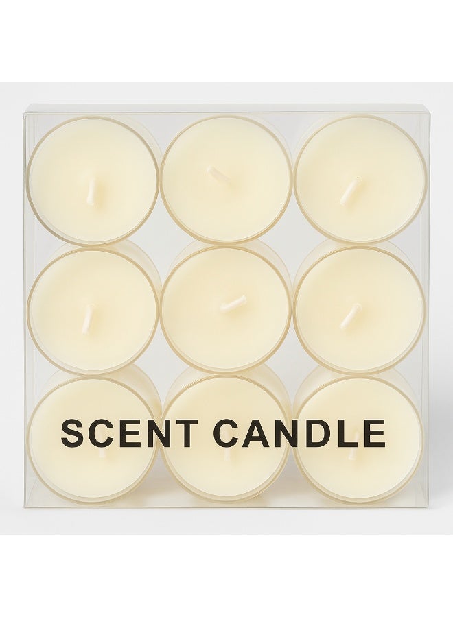 SCENT CANDLE 12-Pack Scented Tealight Candles – Aromatherapy Wax Candles in Clear Box – Long Burning, Smokeless, for Home, Spa, and Gifts – Cream Color - Image 5