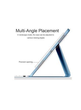 [3 في 1] حافظة لوحة مفاتيح عربية وإنجليزية لجهاز iPad Air 13 بوصة M3/M2 (7th/6th، 2025/2024) مع ماوس بلوتوث، حافظة خفيفة الوزن بحامل مغناطيسي مع حامل قلم، لوحة مفاتيح لمس قابلة للفصل [القلم غير متضمن] - view 5
