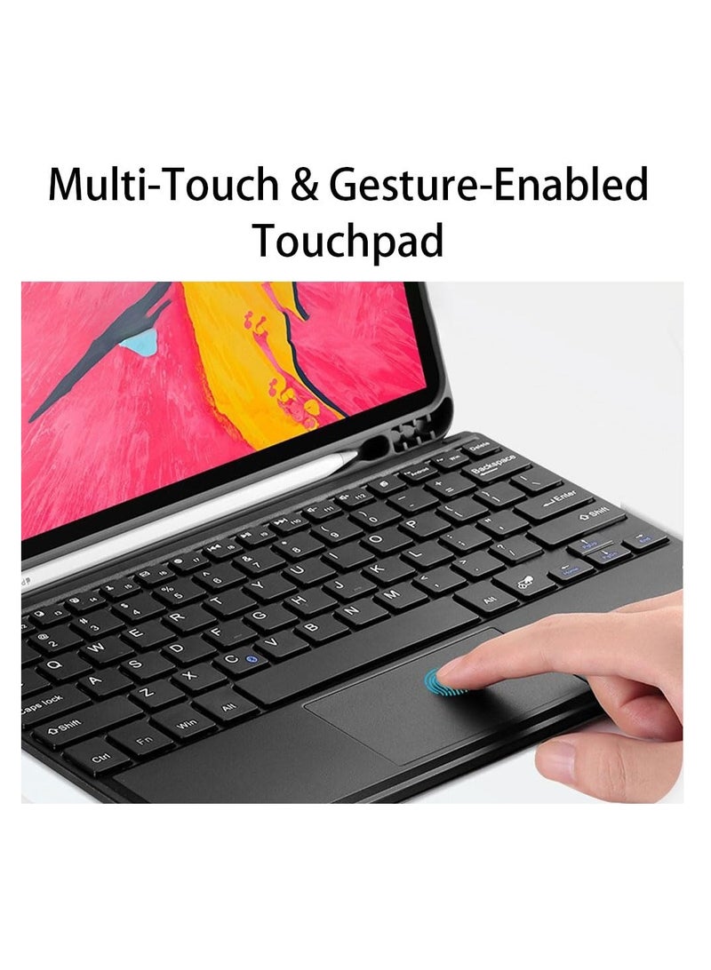 Aookay [3 in 1] Arabic English Keyboard Case for iPad Air 13" M3/M2 (7th/6th, 2025/2024) with Bluetooth Mouse, Lightweight Magnetic Stand Case with Pen Holder, Detachable Touch Keyboard [Pen Not Included] - Image 2