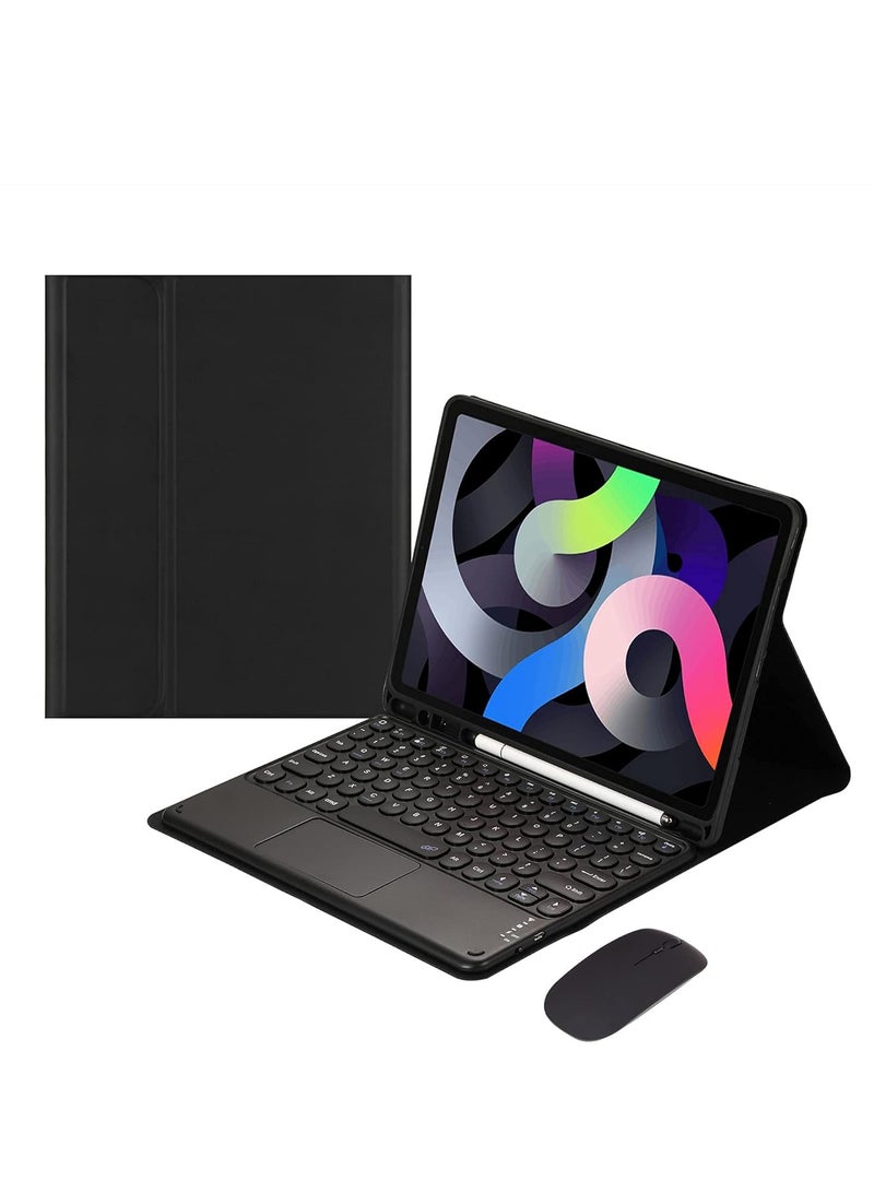 Aookay [3 in 1] Arabic English Keyboard Case for iPad Air 13" M3/M2 (7th/6th, 2025/2024) with Bluetooth Mouse, Lightweight Magnetic Stand Case with Pen Holder, Detachable Touch Keyboard [Pen Not Included] - Image 1