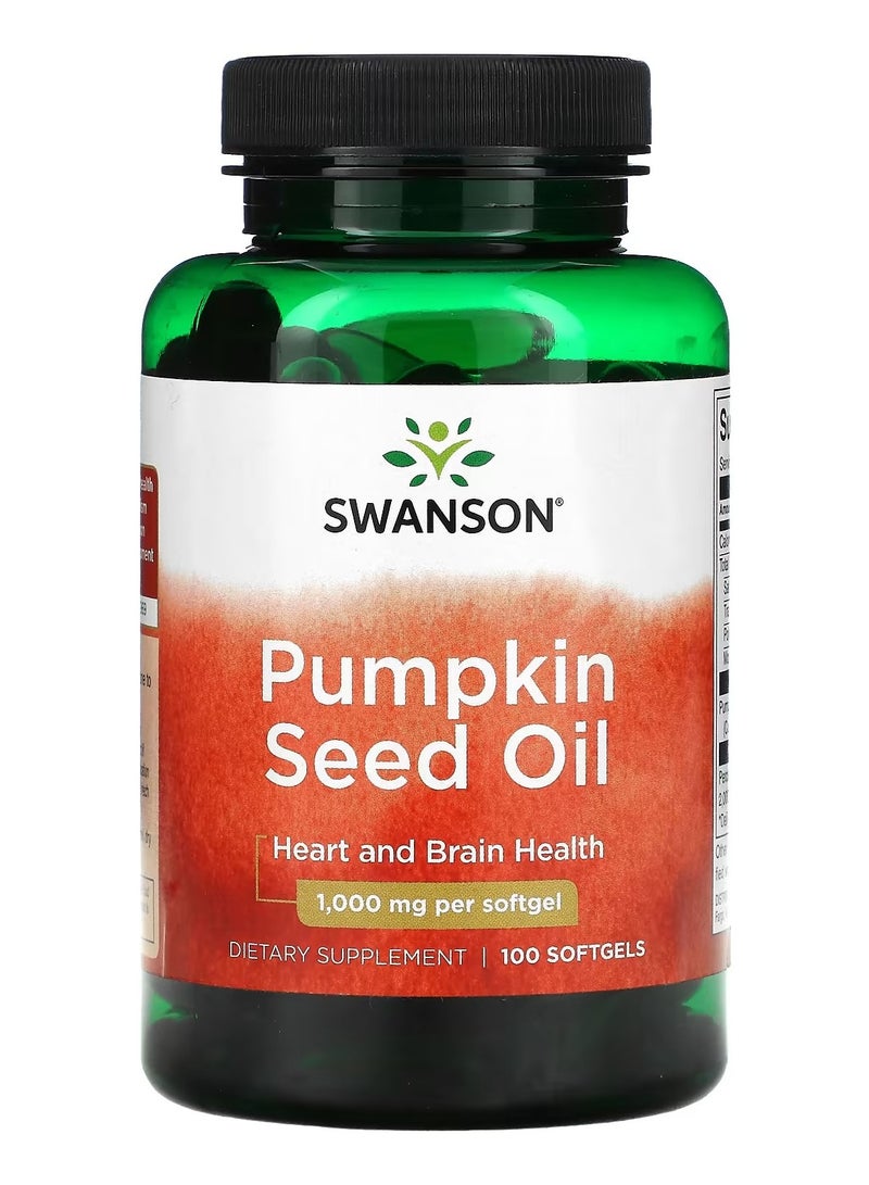 سوانسون، زيت بذور اليقطين، 1000 مجم، 100 كبسولة هلامية