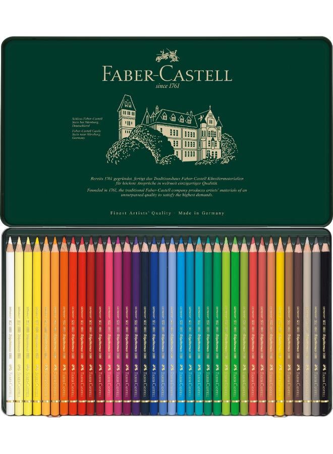 أقلام تلوين خشبية-Polychromos-علبة حديد - 36 لون