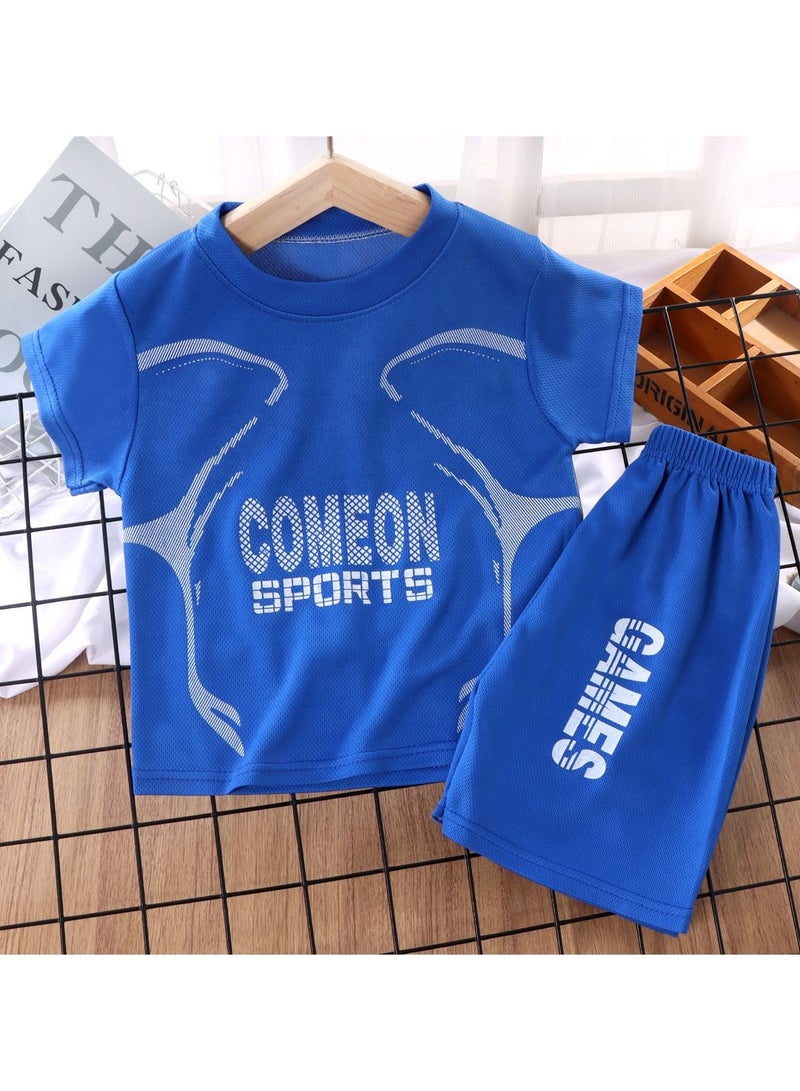 KUYING Unisex Children's Soccer Jersey Set  - Image 1
