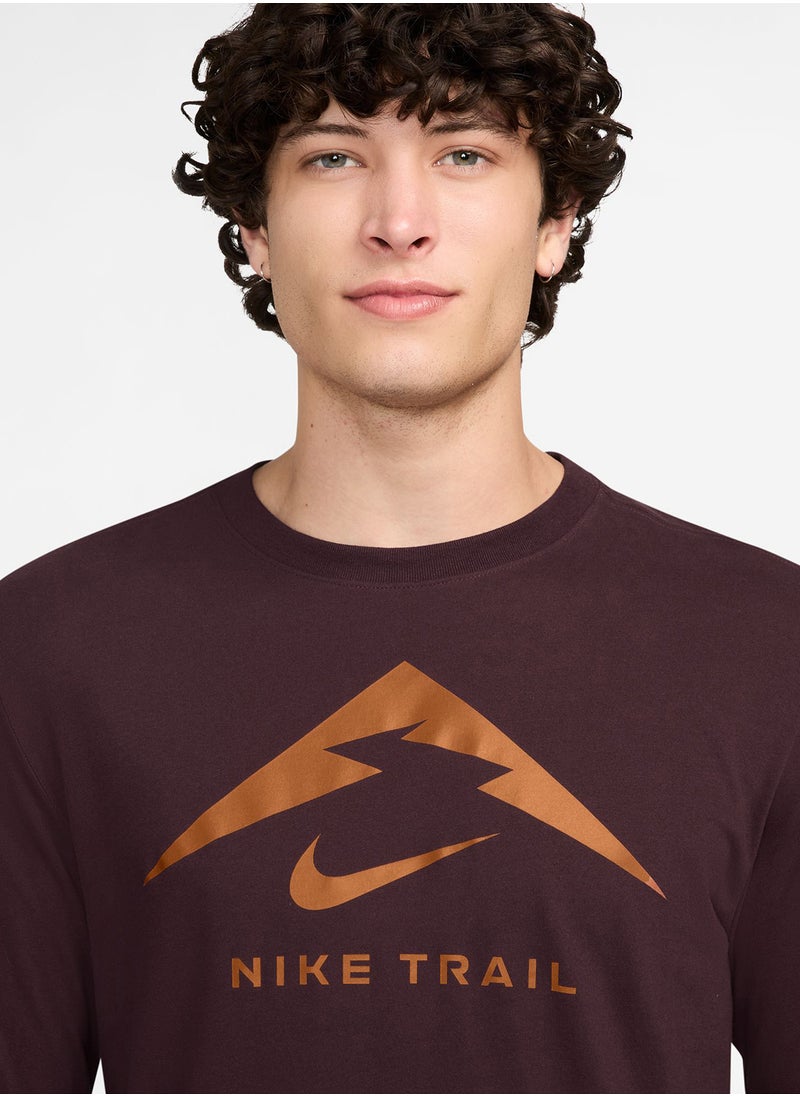 Nike Dri-Fit Trail Logo T-Shirt  - Image 3
