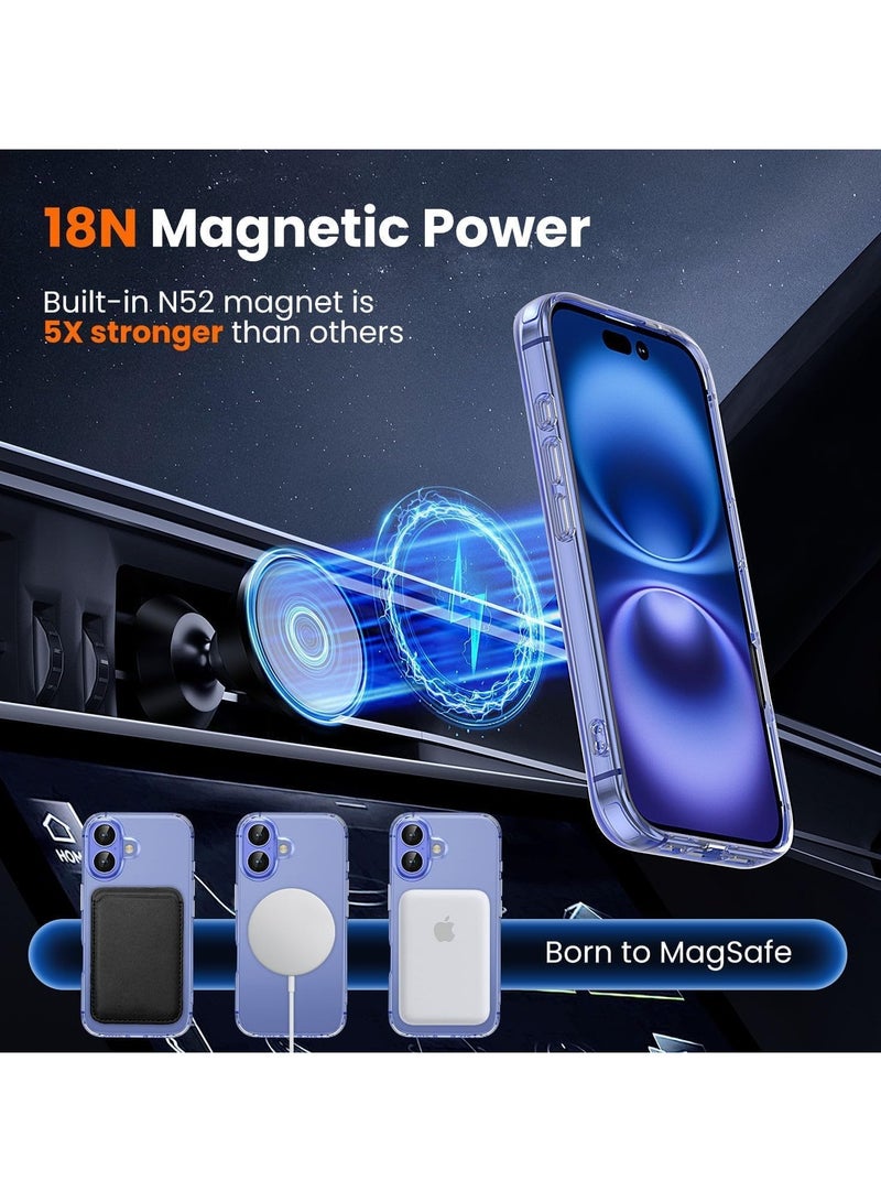 أكاليكس جراب شفاف لهاتف iPhone 17، جراب مغناطيسي شفاف مع واقي شاشة للخصوصية وحامي للكاميرا [متوافق مع MagSafe]، غطاء TPU مقاوم للصدمات - شفاف - Image 4