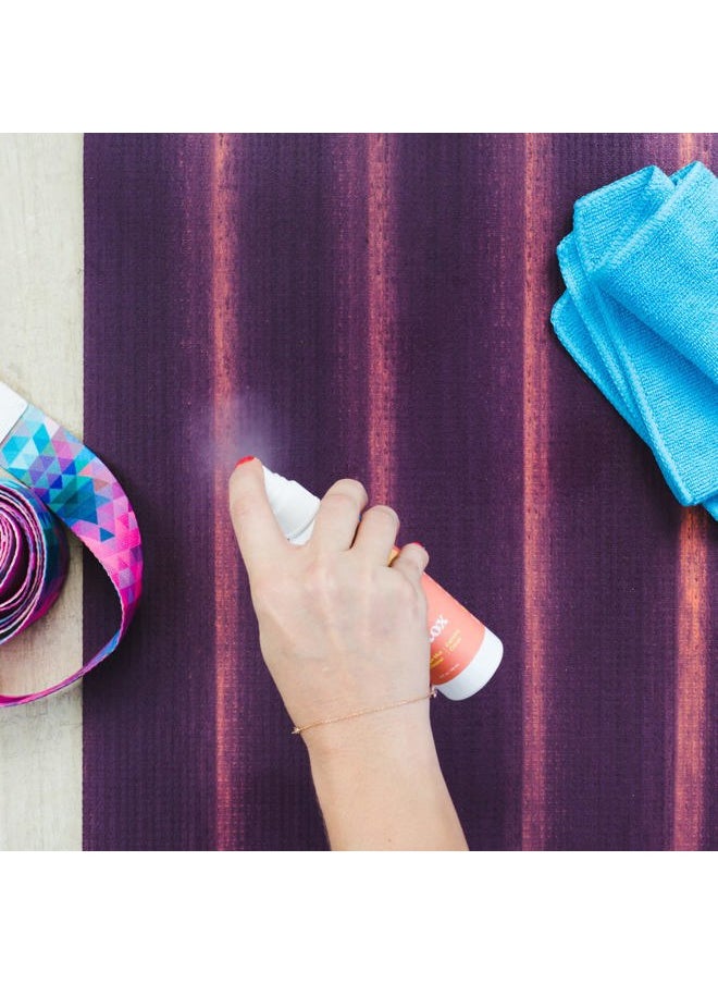 Asutra Yoga Mat Cleaner Spray Variety Pack (All Scents), 4 fl oz (Pack of 6) - No Slippery Residue, Organic Essential Oils, Deep-Cleansing for Fitness Gear & Gym Equipment, Microfiber Towels Included  - Image 4