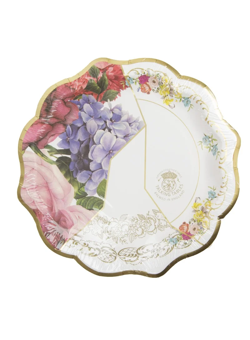 Talking Tables Truly Scrumptious Scalloped Medium Plate, 12Pk