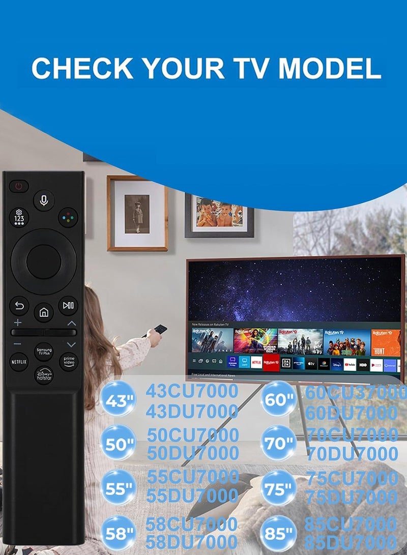 CUBEXELL Voice Remote Control Replacement for Samsung Smart TV (No Solar), Compatible with Most 2018 to 2022 Smasung Crystal UHD QLED The Frame QLED 4K 8K Smart TVs(BN59-01385A/BN59-01385B) - Image 5