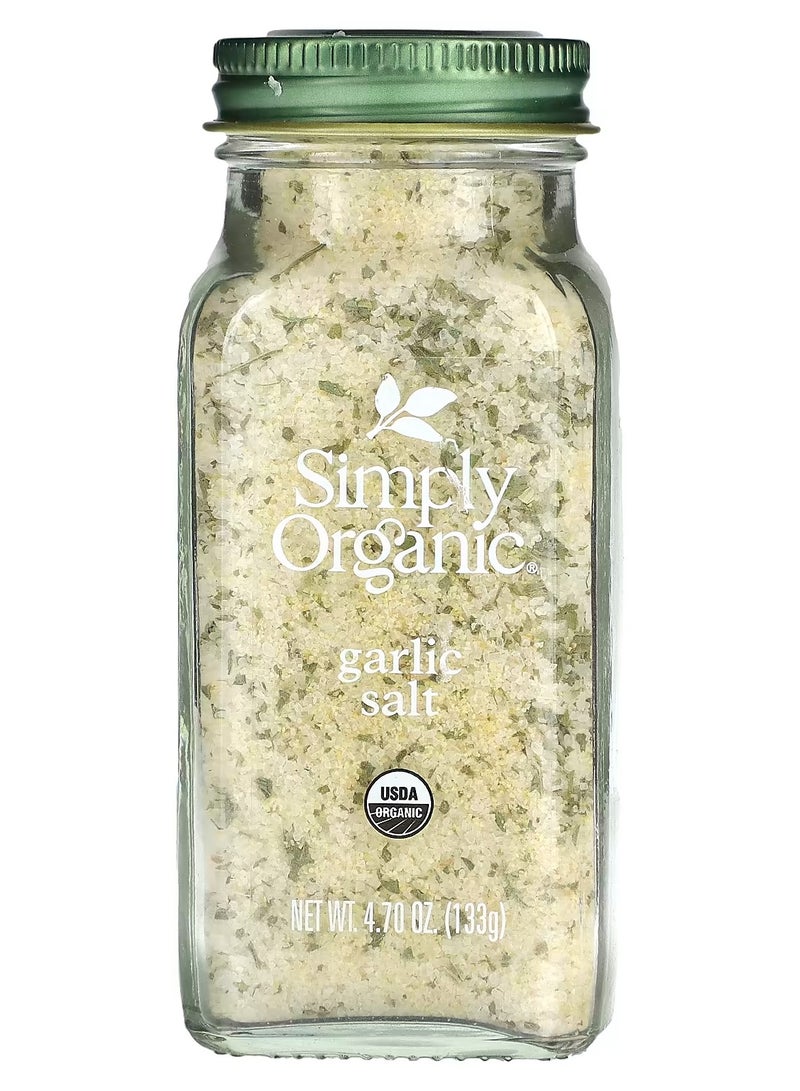Simply Organic Garlic Salt, 4.7 oz 133 g  - Image 1