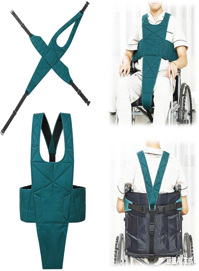 Could Spark Wheelchair Seatbelt with Pocket Non-Slip and Drop-Resistant Wheelchair Safety Belt with Adjustable Buckle Wheelchair Accessories for Elderly Disable Hospital Patient - Image 1