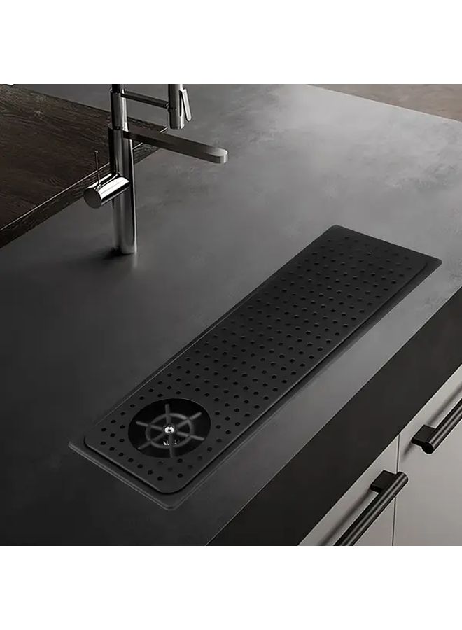 Black Heavy Duty Commercial Residential Kitchen Sink Washer 304 Stainless Steel High Pressure Flush Multi Angle Spray Water Saving Design Easy Installation Coffee Shop Restaurant Home Use - Image 1