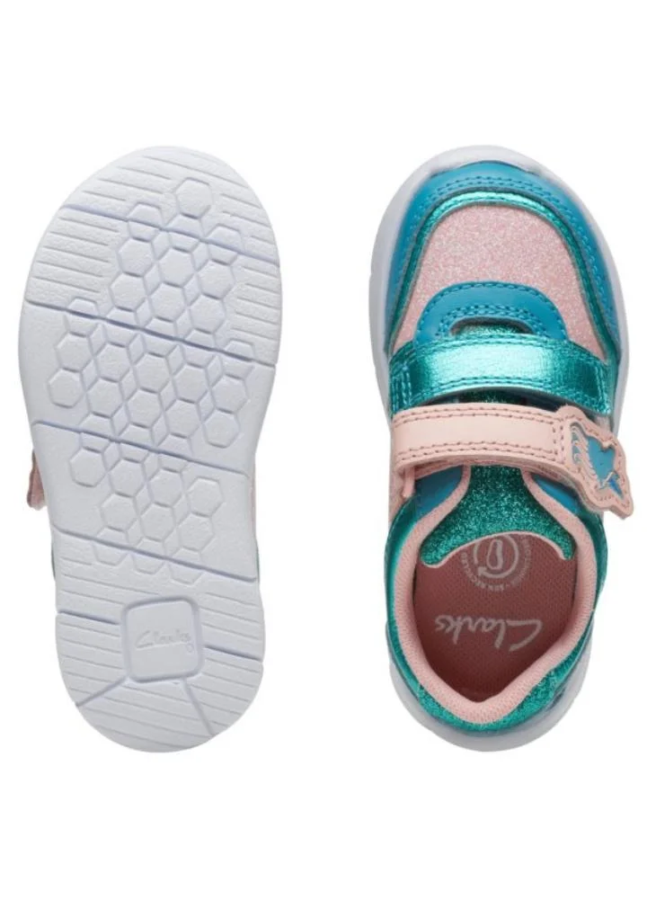 clarks Kids Colour Block  Low Top Sneakers