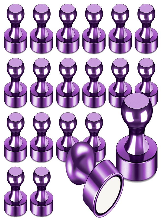 LOVIMAG Fridge Magnets 20Pcs Refrigerator Whiteboard Small Strong Magnet Classroom Kitchen Accessories Decorative Locker Set Decor Must Haves Office Calendar Refrigerador Magnetic Cute Crafts Purple - Image 1