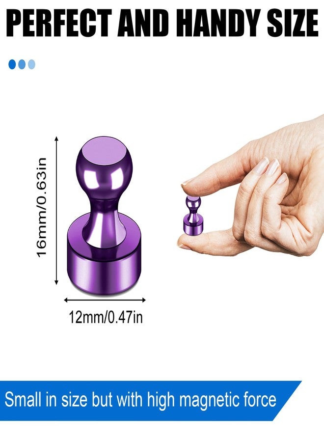 LOVIMAG Fridge Magnets 20Pcs Refrigerator Whiteboard Small Strong Magnet Classroom Kitchen Accessories Decorative Locker Set Decor Must Haves Office Calendar Refrigerador Magnetic Cute Crafts Purple - Image 3