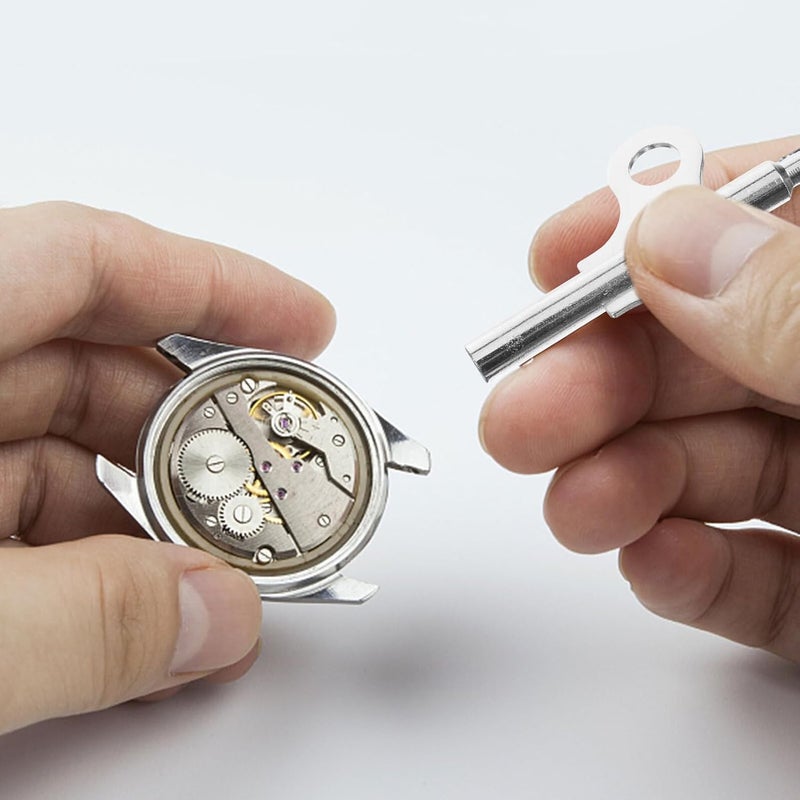 OSALADI 2pcs Steel Clock Winding Keys Double-Ended Clock Tools Vintage Style Easy to Use - Image 5