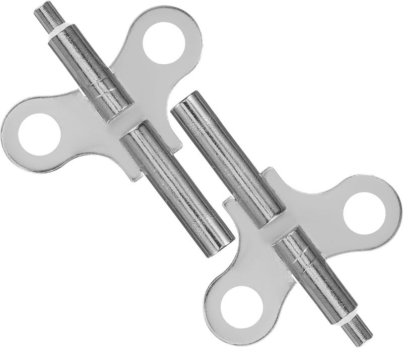 OSALADI 2pcs Steel Clock Winding Keys Double-Ended Clock Tools Vintage Style Easy to Use - Image 1