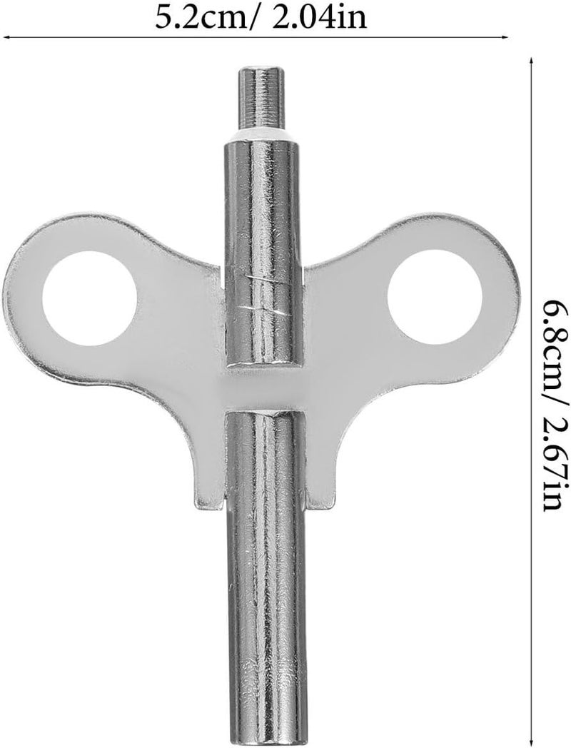 OSALADI 2pcs Steel Clock Winding Keys Double-Ended Clock Tools Vintage Style Easy to Use - Image 2