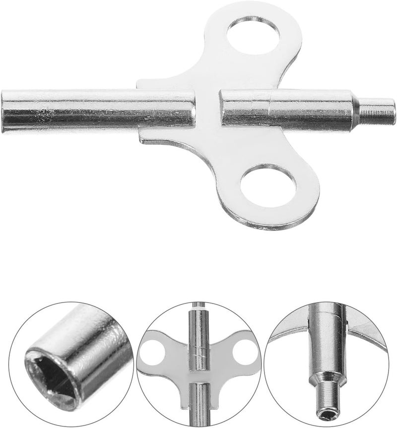 OSALADI 2pcs Steel Clock Winding Keys Double-Ended Clock Tools Vintage Style Easy to Use - Image 4