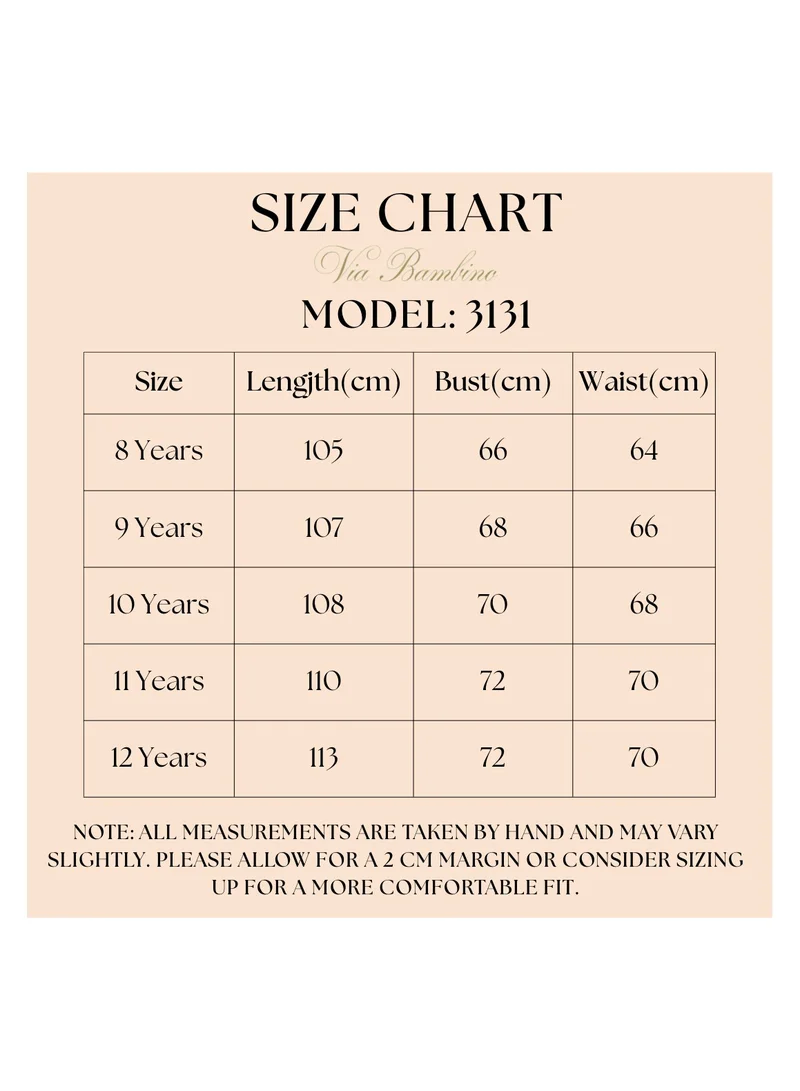 VIA BAMBINO Pink Teen Dress - Model 3131