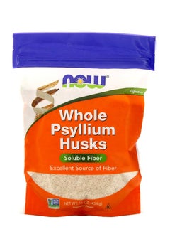 now Whole Psyllium Husks 16 Oz 454 G  - Image 1