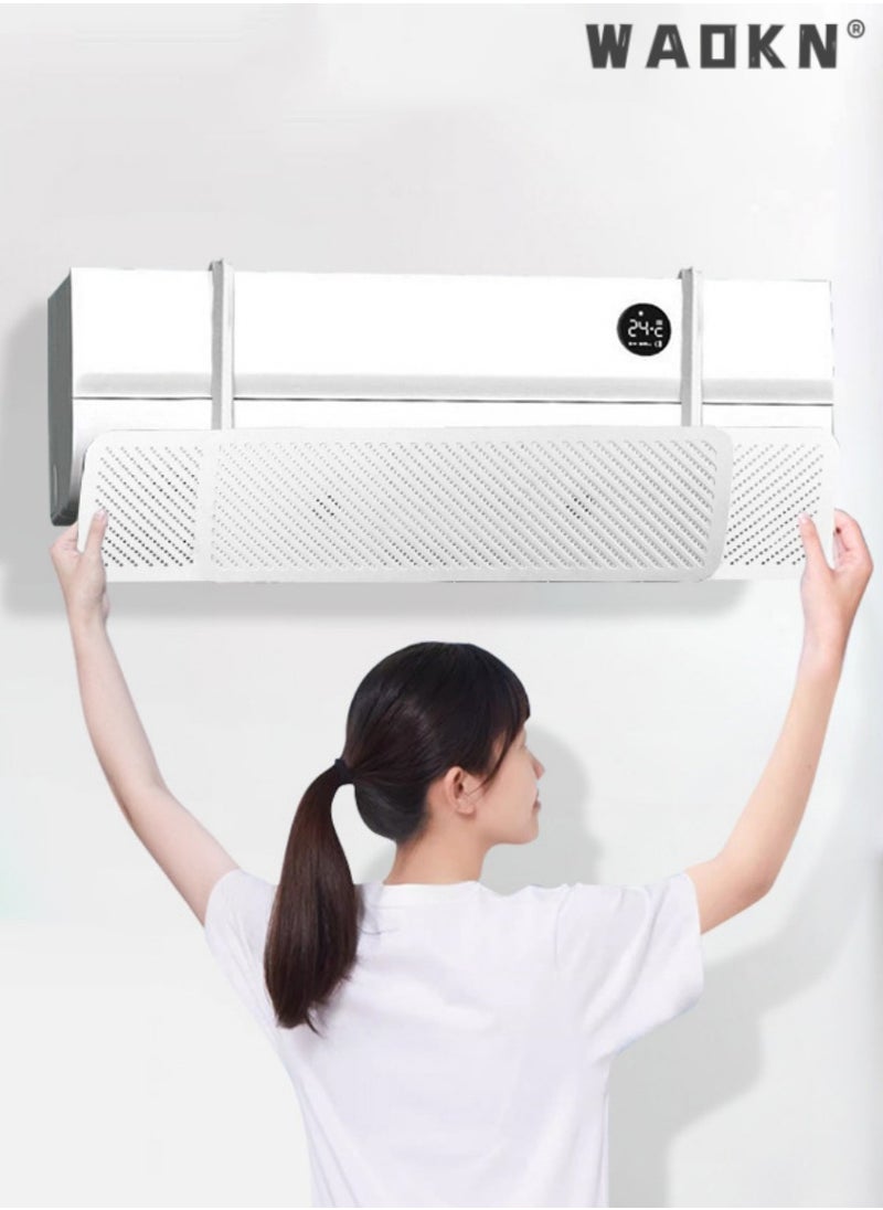 WAOKN - Air Conditioner Deflector Air Conditioning Wind Shield, Split Adjustable  Ac Flow Deflector Preventing Ac From Blowing Directly, For Home Office Retractable Ac Anti Direct Wind Deflector - Image 1