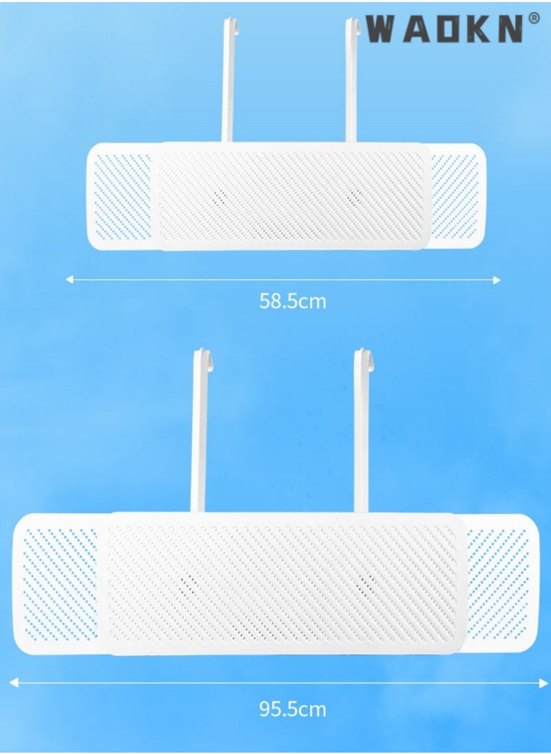 WAOKN - Air Conditioner Deflector Air Conditioning Wind Shield, Split Adjustable  Ac Flow Deflector Preventing Ac From Blowing Directly, For Home Office Retractable Ac Anti Direct Wind Deflector - Image 1