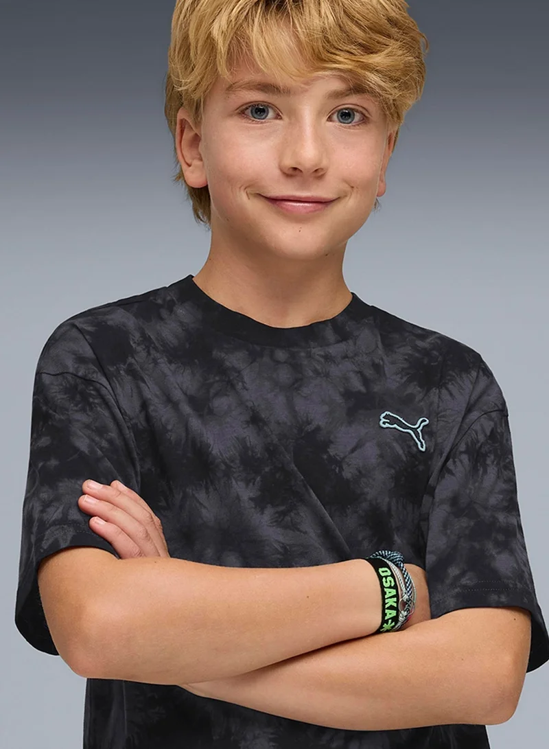 بوما تيشيرت مريح بتصميم صبغ متدرج للشباب