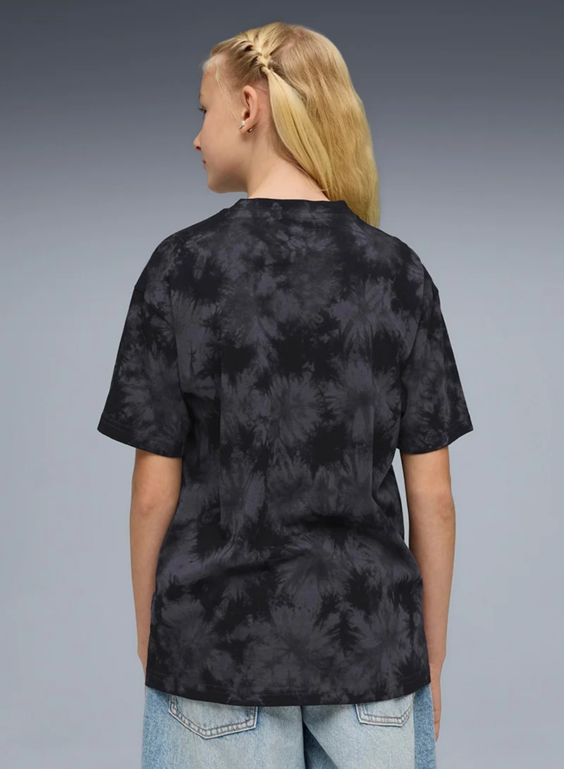 PUMA Youth Essential Elevated Relaxed Tie-Dye T-Shirt