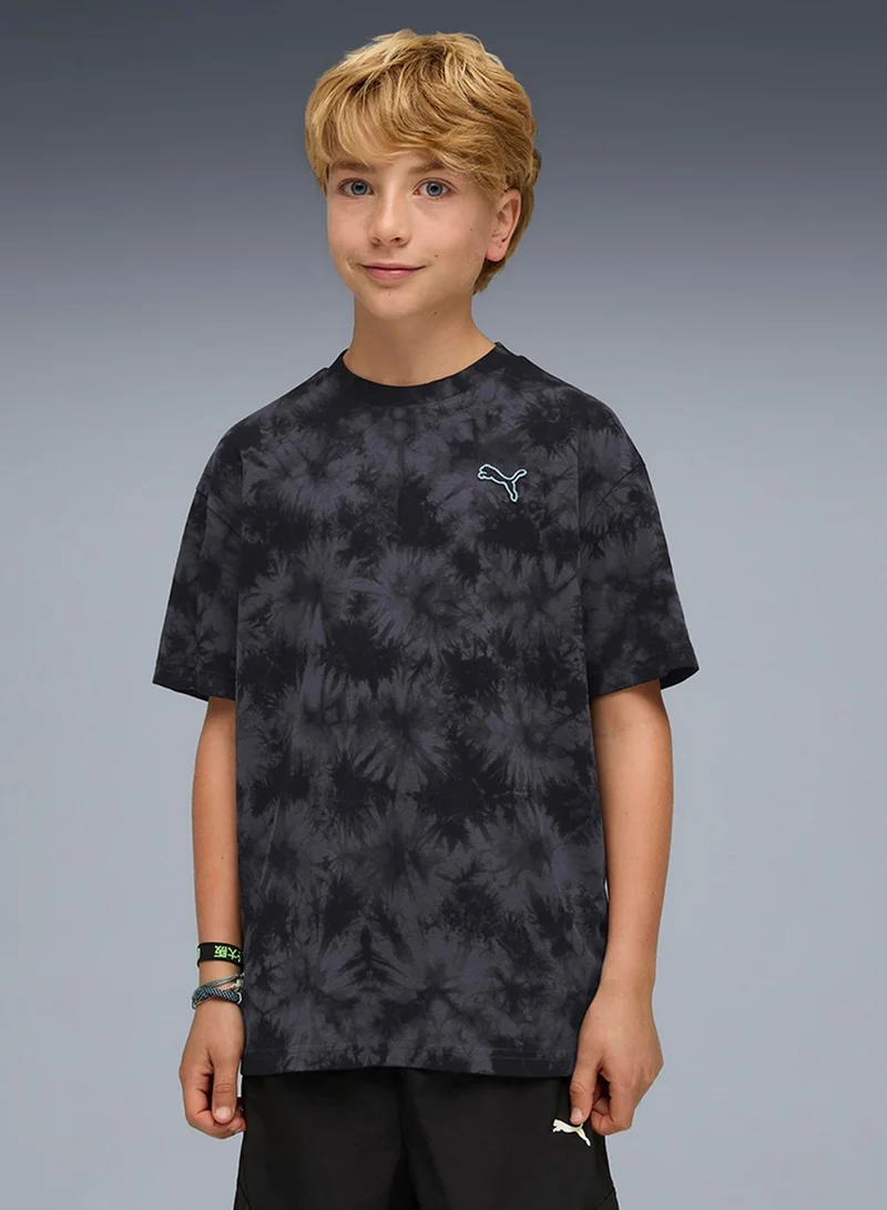 PUMA Youth Essential Elevated Relaxed Tie-Dye T-Shirt
