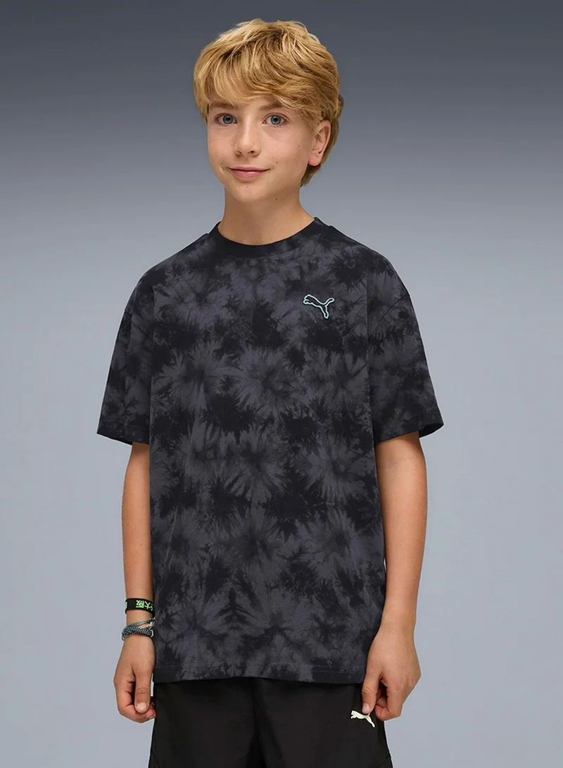 PUMA Youth Essential Elevated Relaxed Tie-Dye T-Shirt