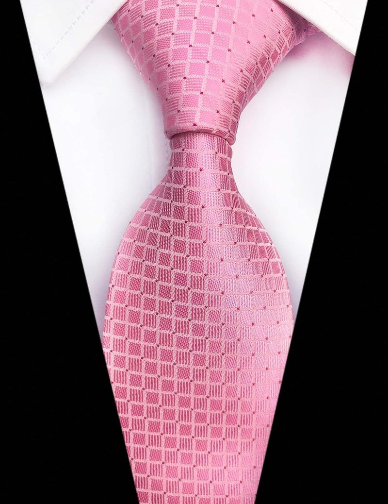 Adulove Men's Necktie Classic Silk Tie Woven Jacquard Neck Ties 6 PCS - Image 5