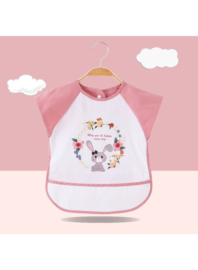 Baby Smock For Eating, Waterproof And Anti-dirty, Cartoon Outerwear, Children's Summer Protective Clothing, Baby Bib
