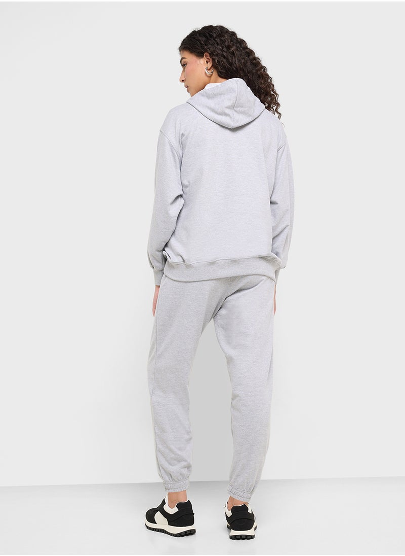 Ginger Basics Oversize Hooded Sweatshirt & Joggers Set  - Image 2