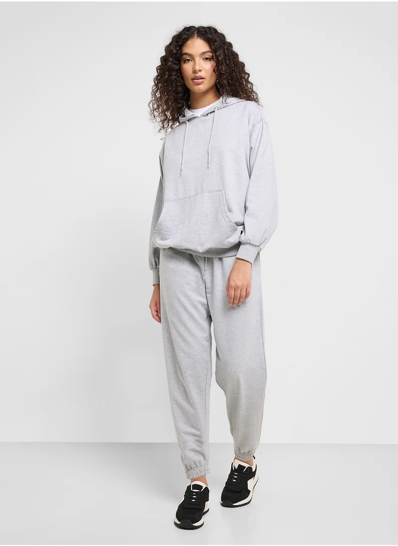 جينجر بيسيكس Oversize Hooded Sweatshirt & Joggers Set