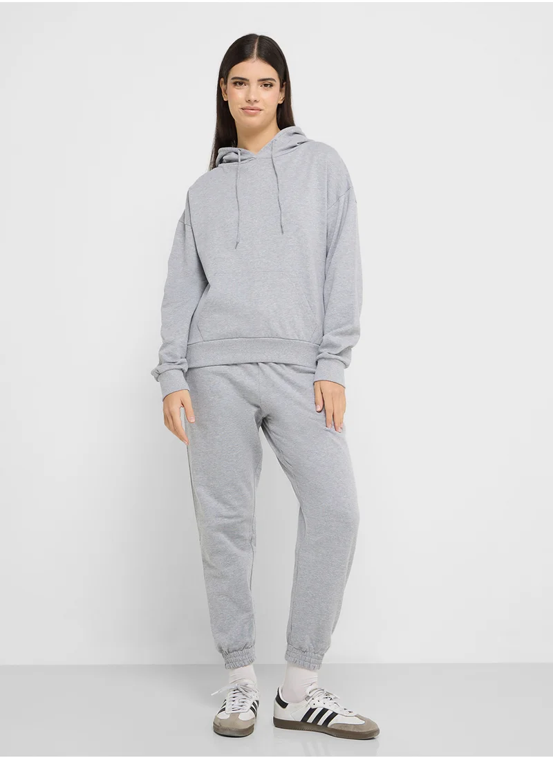 Ginger Basics Oversize Hooded Sweatshirt & Joggers Set