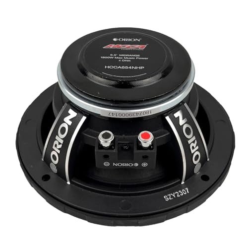 ORION HCCA654NHP HCCA Series 6.5” Ultra Efficient Neodymium Midrange Loudspeakers, 1800W Max Power, 450W RMS, 4 Ohm, 2” Voice Coil - High Output Pro Car Audio Stereo, Premium Quality Speakers (Pair) - Image 5