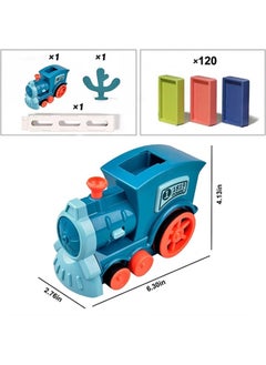 Beauenty Kid's Domino Train Blocks Set,Domino Train Toy Blocks Domino Set Building And Stacking Toy,Automatic Laying Domino Building Game Puzzle Diy Train Toy,For 3+ Year Old Boys Girls  - Image 2