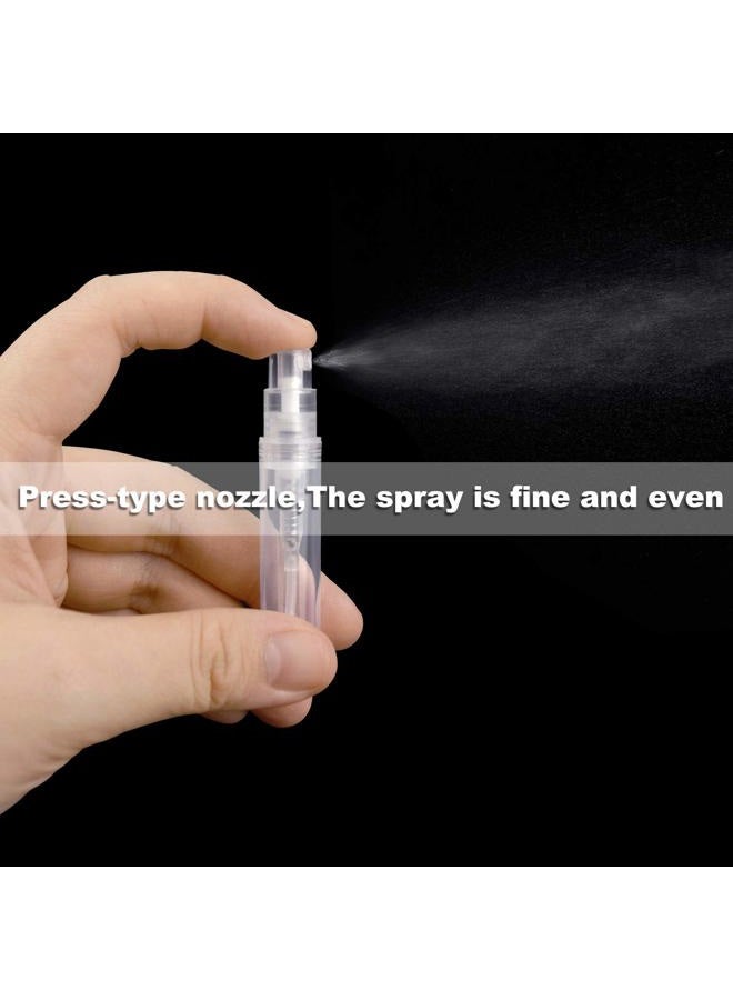 Thyores 50pcs mini perfume atomizer, clear plastic spray bottle portable fragrance spray bottle - 3ml - Image 5