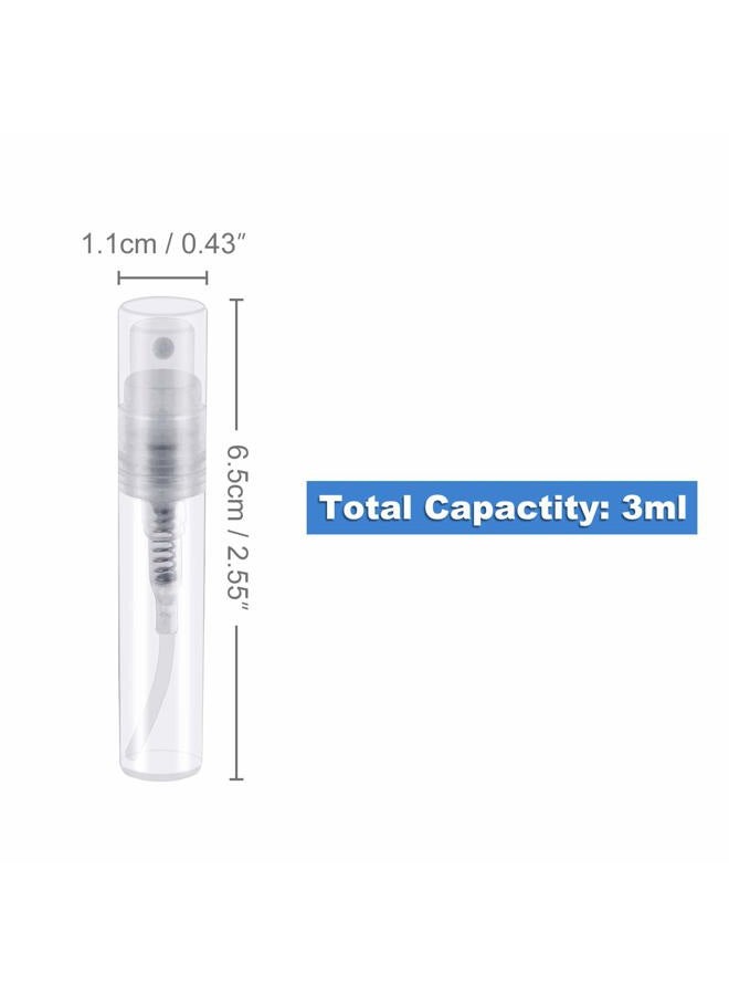 Thyores 50pcs mini perfume atomizer, clear plastic spray bottle portable fragrance spray bottle - 3ml - Image 2
