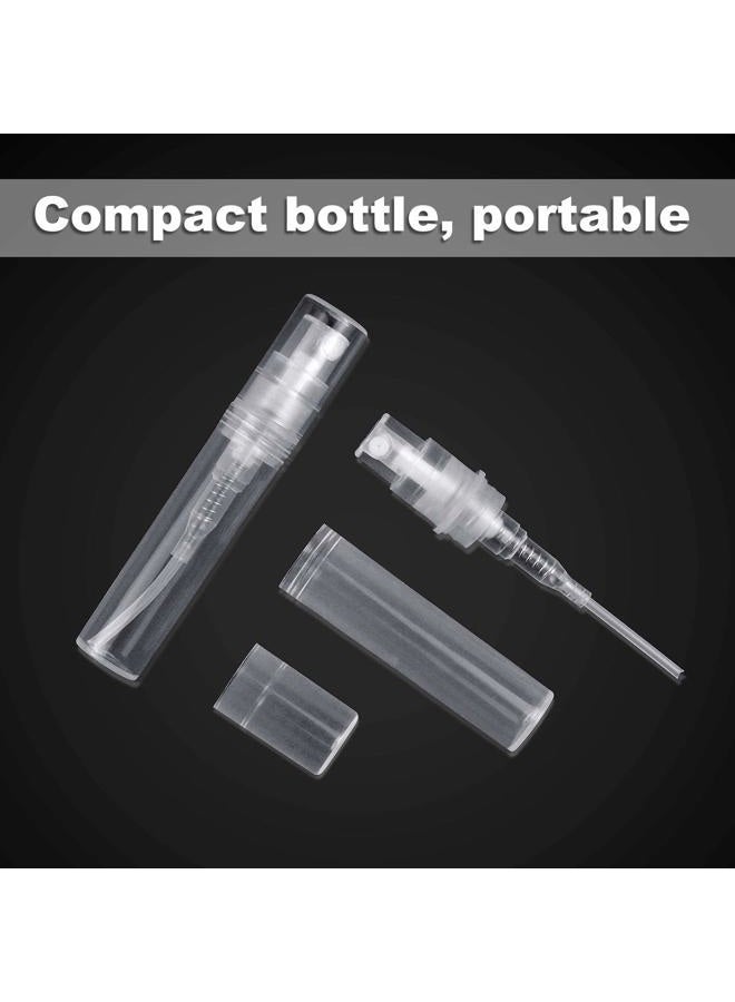 Thyores 50pcs mini perfume atomizer, clear plastic spray bottle portable fragrance spray bottle - 3ml - Image 3